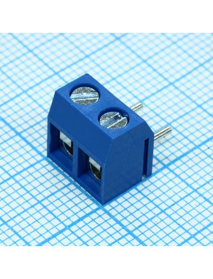 DG301R-5.0-02P-12-00A(H), винтовой клеммный блок с защитой провода, 2 контакта. серия dg301r-5.0