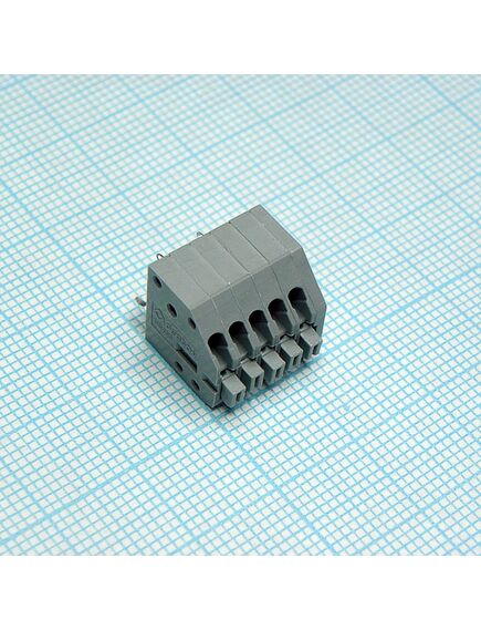 DG250-2.5-05P-11-00A(H), нажимной безвинтовой клеммный блок на 5 контактов. зажим типа торцевой контакт. серия dg250-2.5