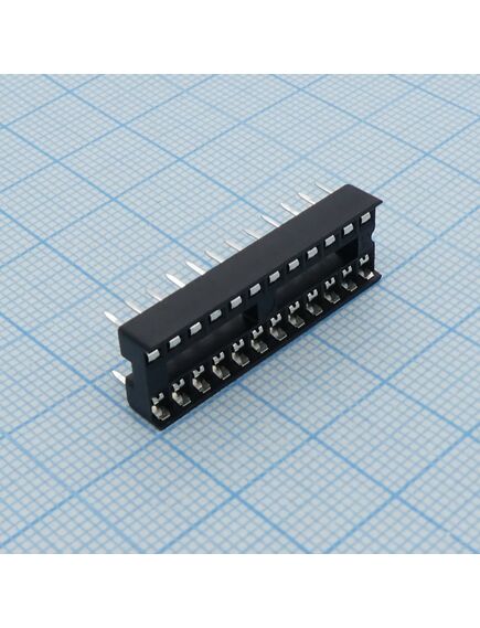 DS1009-24AT1NX-0A2, dip-панель под микросхему 24pin, шаг 2.54мм, ширина 7.62мм