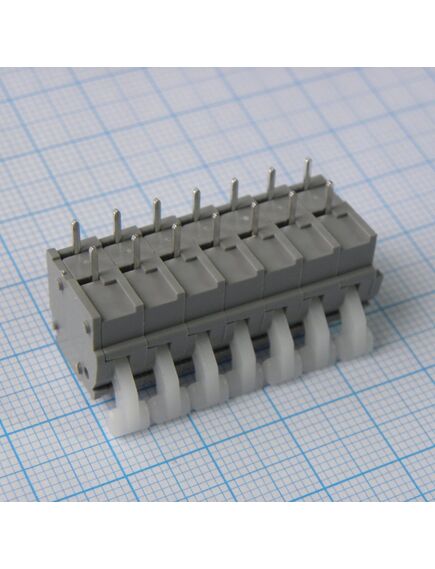 DG242V-5.0-07P-11-00A(H), нажимной, безвинтовой клеммный блок 7 контактов серия dg242v-5.0