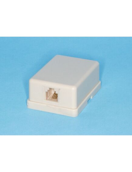 TJCM6P4C, розетка rj-11 мини, бежевая