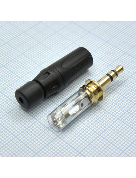 TRS 3.5 (mini jack) шт металл gold D6.5, ks3pb-au стерео аудио штекер 3.5 мм