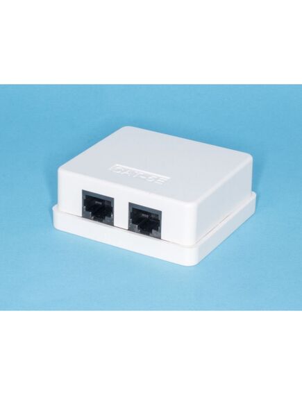 TJC2-5K, розетка rj-45 кат. 5е, двойная, тип krone, белая
