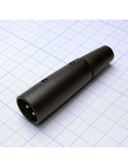 CANNON 50 3M, аудио разъём xlr - вилка кабельная, 3 контакта, цвет - чёрный