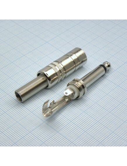 TS 6.3 (jack) 2304 металл, разъем моно аудиоштекер 6.3 мм