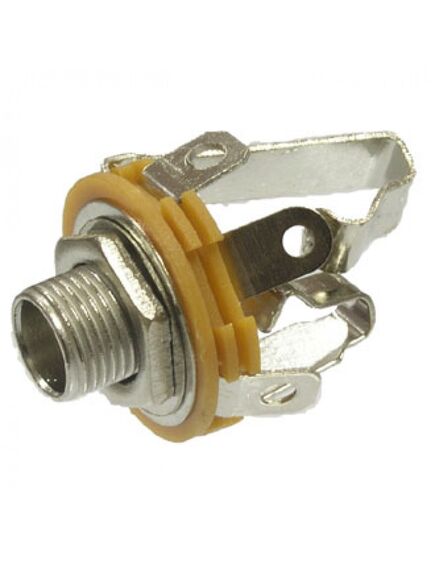 SZC-0070 STEREO 6.35 MM, разъём аудио гнездо стерео 6.35 мм, на корпус с гайкой