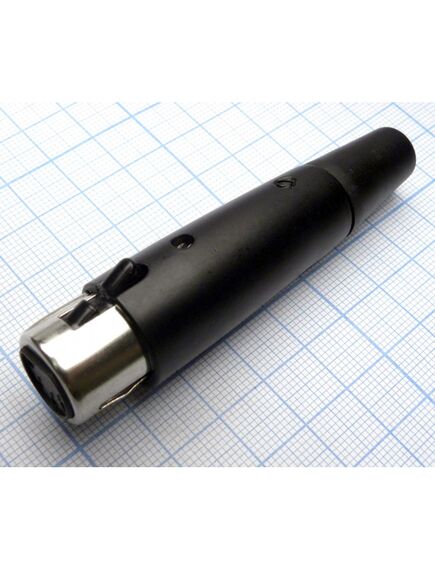 CANNON 51 5F, аудио разъём xlr - розетка кабельная, 5 контактов, цвет - чёрный