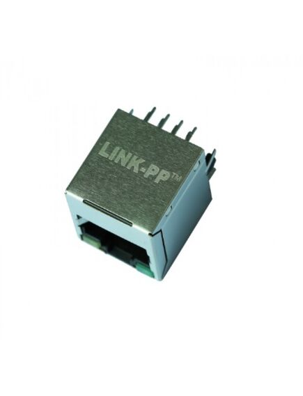 LPJD4622BDNL, cоединитель ethernet rj45 1x1 вертикальный 1:1 greenphy 1000base-t
