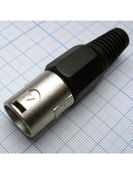 CANNON 78B 3M, аудио разъём xlr - вилка кабельная, 3 контакта, цвет - чёрный