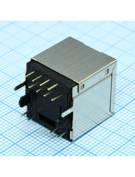 4-1734577-1, разъем модульный rj45, 8p8c, тип dip