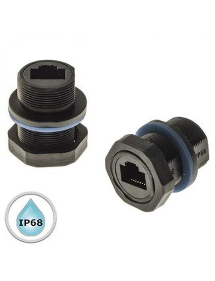 RJ45M20ZO-6A, разъем rj-45 (гнездо) герметичный проходной