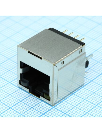 4-1734577-1, разъем модульный rj45, 8p8c, тип dip, изображение 2