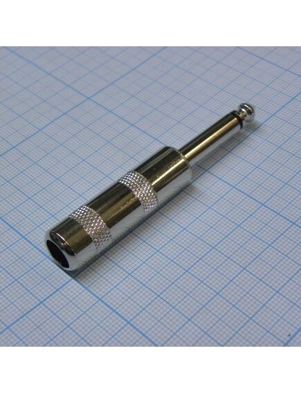 TS 6.3 (jack) 2306 металл, разъем моно аудиоштекер 6.3 мм