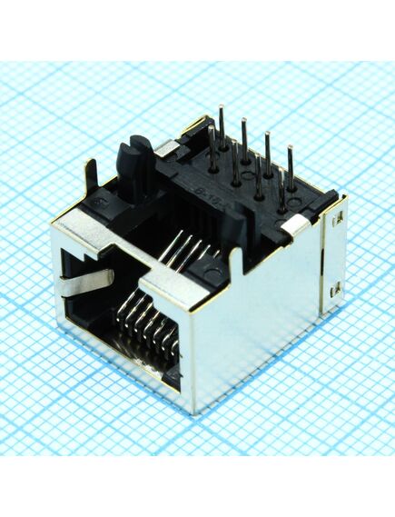 DS1126-S80BP, розетка 8p8c (rj45) на плату угловая полностью экранированная