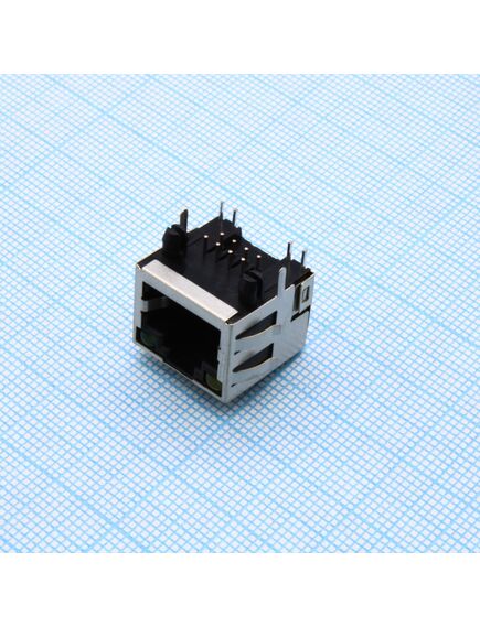 KLS12-108-8P8C-1X1-2-Y/G-0-01, гнездо rj-45