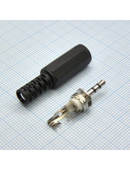 TRS 2.5 (micro plug) штекер, стерео аудио штекер 2.5 мм пластиковый кожух