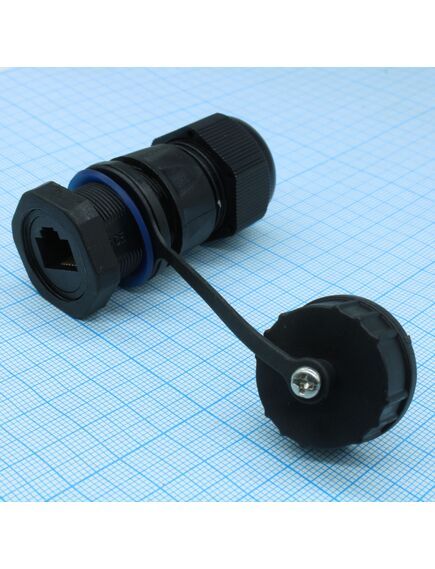 RJ45M20Z1-6AG, разъём герметичный szc rj45m20z1-6ag, 10base-t,100 base-t, 1000 base-t