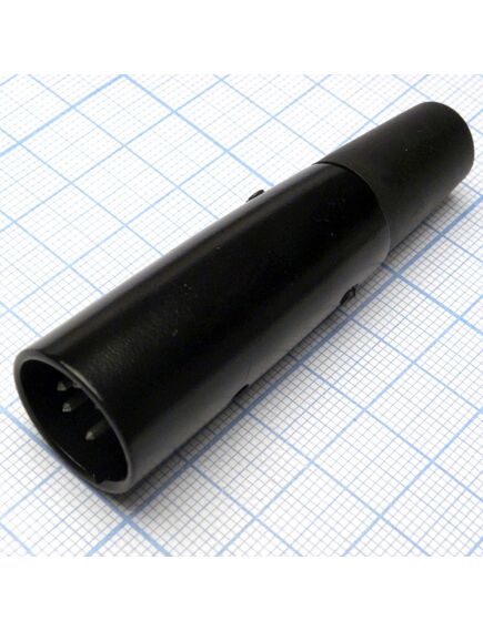 CANNON 50 5M, аудио разъём xlr - вилка кабельная, 5 контактов, цвет - чёрный