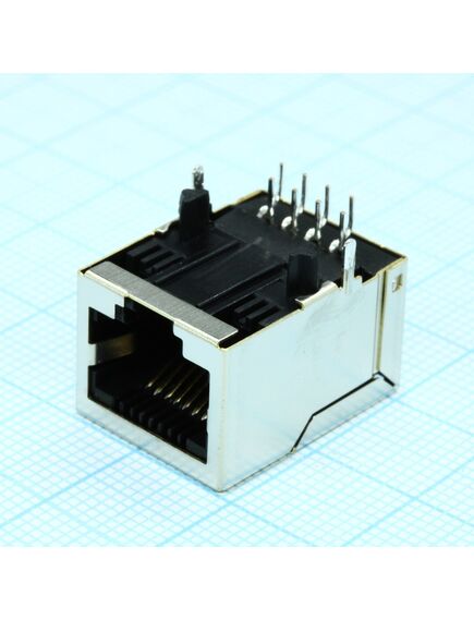 J00-0014NL, модульный разъем, cat5/6, rj45, гнездо, 8 контакт(-ов), 1 порт