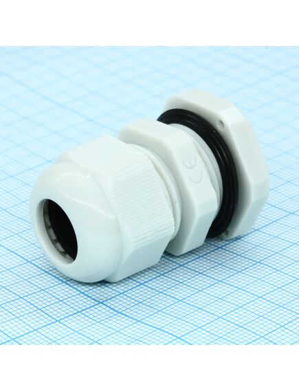 PG-13.5-LG, кабельный ввод 6-12mm (серый, удлиненная резьба)