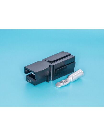 BMC1M-B, разъем модульный для аккумуляторной батареи (черный) 75а, (корпус +1 контакт 6awg)