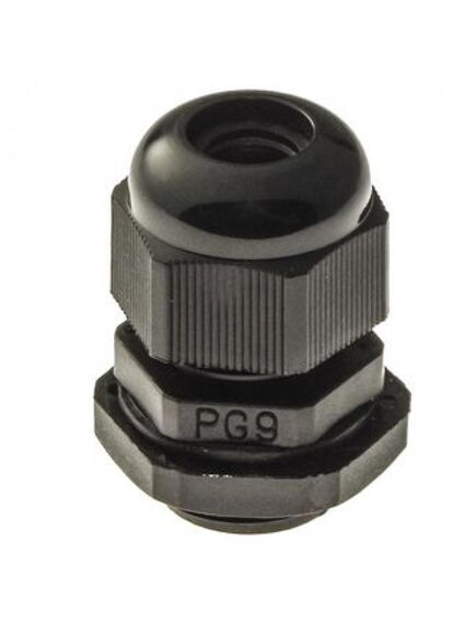 PG 9 (IP 54) черный, кабельный ввод pg 9 (ip 54) черный, полиамид