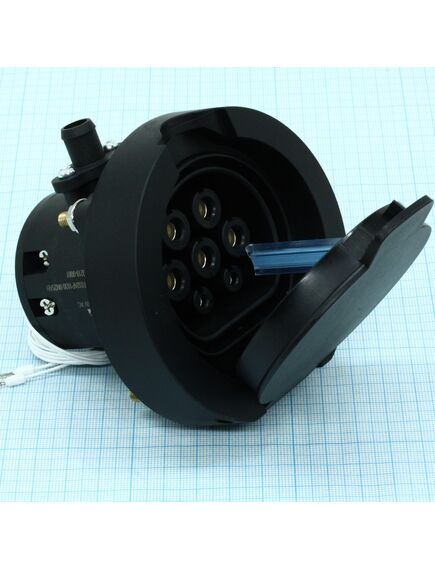 FEAC-T-032A-P1-03-0.0M-25A(H), розетка зарядной станции для электромобиля type2 питание 3 фазы