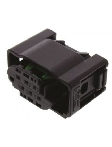 1-967616-1, корпус разъема, серия micro quadlok, гнездо, 6 вывод(-ов), 4 мм
