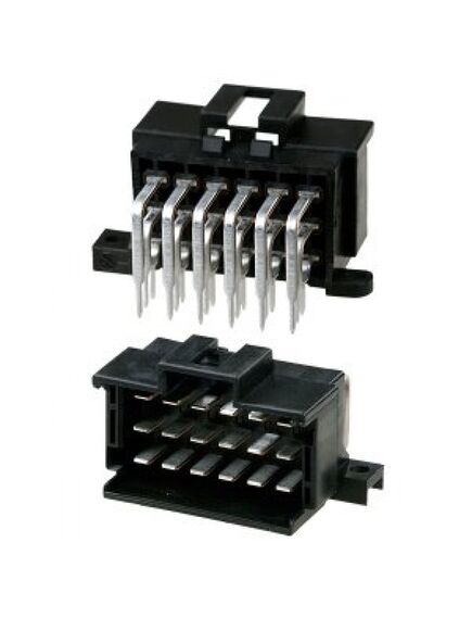9-966140-1, прямоугольный разъем питания, 18 контакт(-ов), серия junior power timer, монтаж на печатную плату