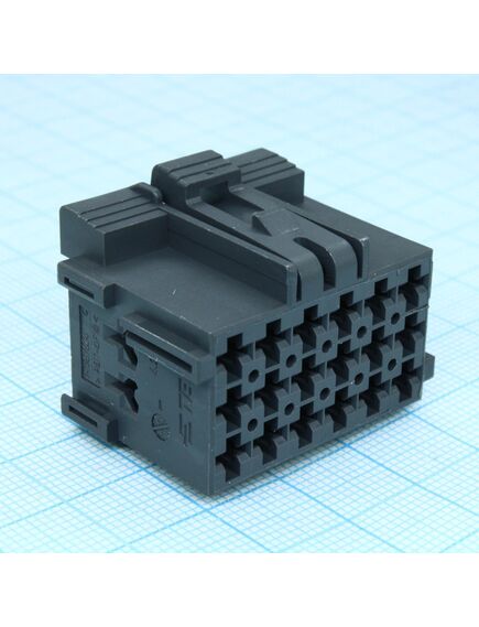 1-967624-1, разъем типа провод-плата, 5 мм, 18 контакт(-ов), гнездо, серия junior power timer, 3 ряд(-ов), изображение 2