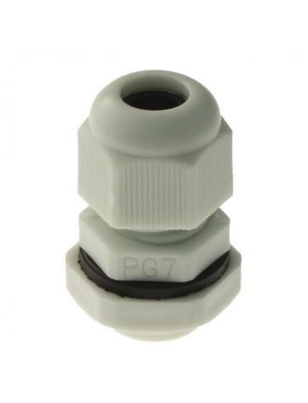 PG 7 (IP 54) серый, кабельный ввод pg 7 (ip 54) серый, полиамид