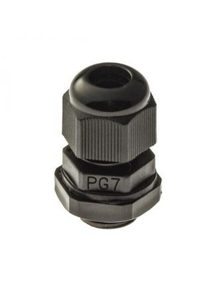 PG 7 (IP 54) черный, кабельный ввод pg 7 (ip 54) черный, полиамид