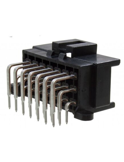 9-966140-6, автомобильный разъем питания, угловой, серия junior power timer, 21 контакт