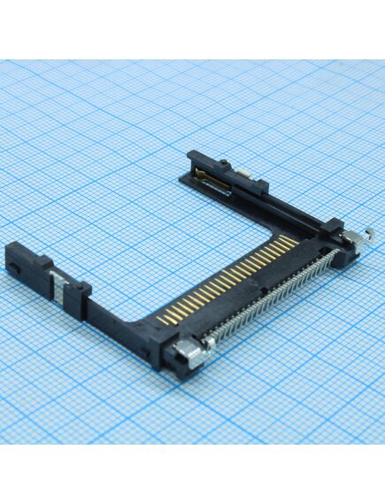 553595029, соединитель флэш-карты 50 контактов шаг 1.27мм угловой ra smd 0.5а/контакт лоток
