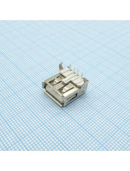 KLS1-181A-W, разъем usb тип a 2.0 угловая розетка на плату, 4 конт