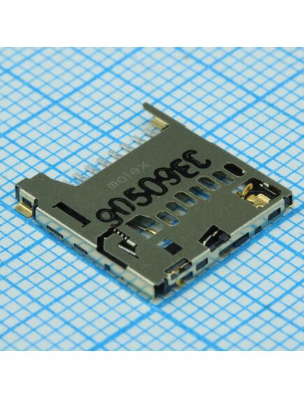5033-98-1892, разъем для micro sd карты 8 контактов шаг 1.1мм угловой smd 0.5a/контакт лента на катушке