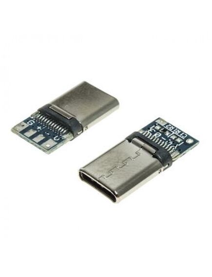USB3.1 TYPE-C 24PM-035, разъем usb usb3.1 type-c 24pm-035, вилка на кабель, 24 контакта