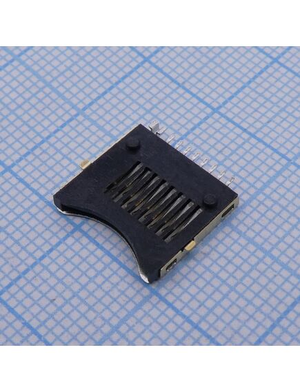 112I-TDAR-R, micro sd сокет вставной с выключателем, катушка