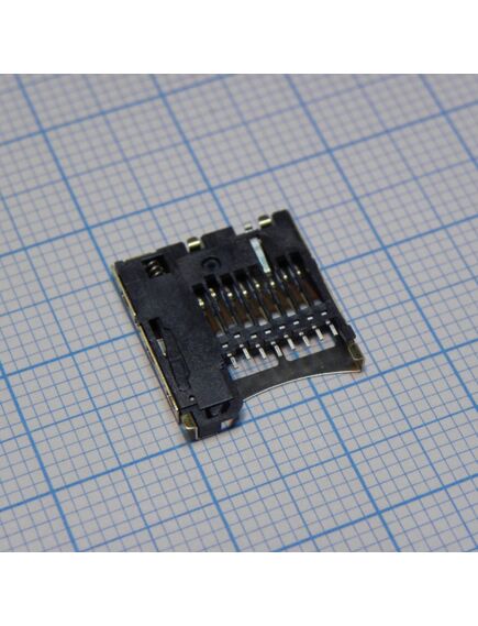 473521001, держатель карты памяти, серия 47352, micro sd, 8 контакт(-ов), медь, контакты с покрытием из золота