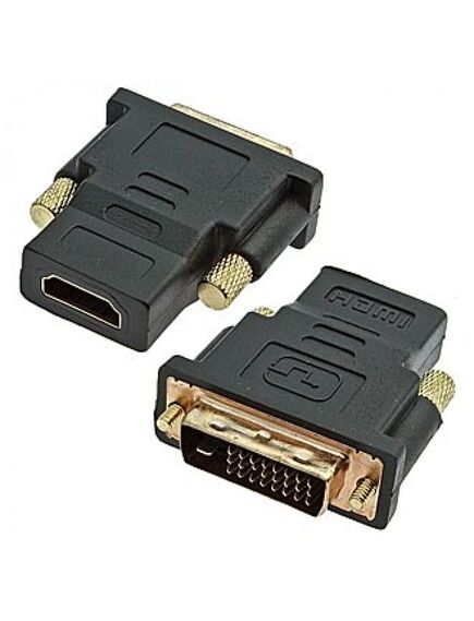 HDMI F/DVI24+1M (HAP-009), переходник hdmi гн - dvi 24+1 шт винт металл