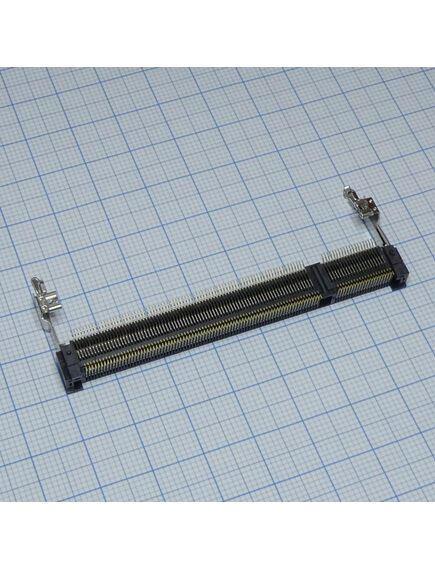 1717468-3, разъем гнездо, sodimm, 200 контакт(-ов), медь, контакты с покрытием из золота