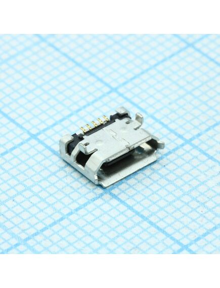 2013499-1, разъем micro usb тип b, usb 2.0, розетка, 5 вывод(-ов), поверхностный монтаж, прямой угол