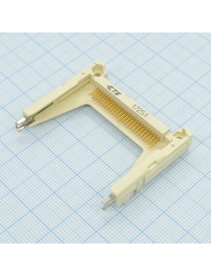 1734450-1, гнездо для памяти, 50 контакт(-ов), smt,2.2mm, медь, контакты с покрытием из золота