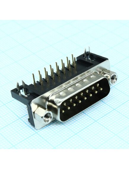 KLS1-215-15-M-B-(M+Z), вилка 15 pin на плату, шаг 2.77мм