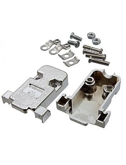DSUB PLASTIC CASE (DN-9C), корпус к разъему d-sub пластиковый кожух, хромированный