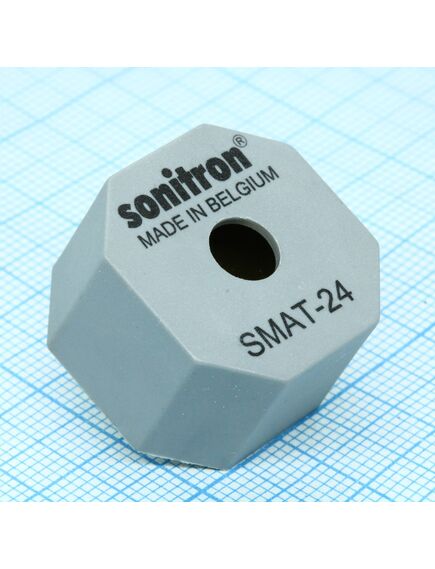 SMAT-24-P15, излучатель звука пьезокерамический 400...5000гц электропитание до 30в переменного тока 18.6nf