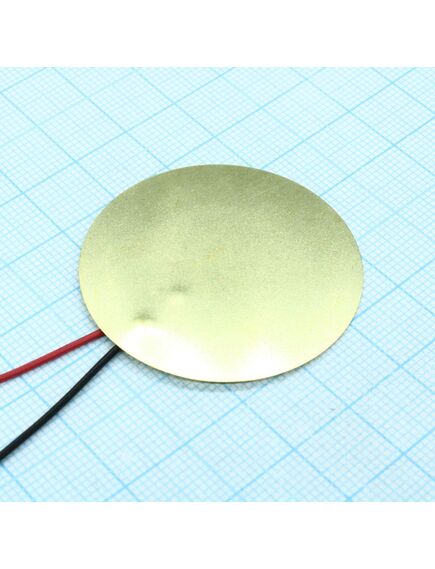 FML-41T-1.0A1-100, пьезо-элемент 1.0khz cсоб=66nf d=41.0 t=0.25 длина выводов 100мм
