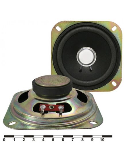 YD103-71 6W 4OHM, динамик 4 ом, 6вт, 103x103x35мм