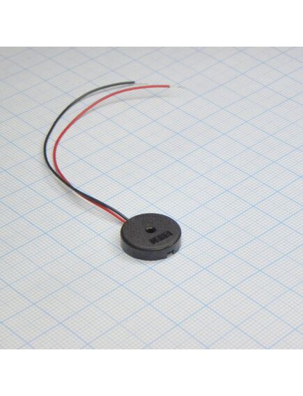 TFM-23, пьезоизлучатель 80db/9v/3ma d=16.5 4.0khz гибкие выводы