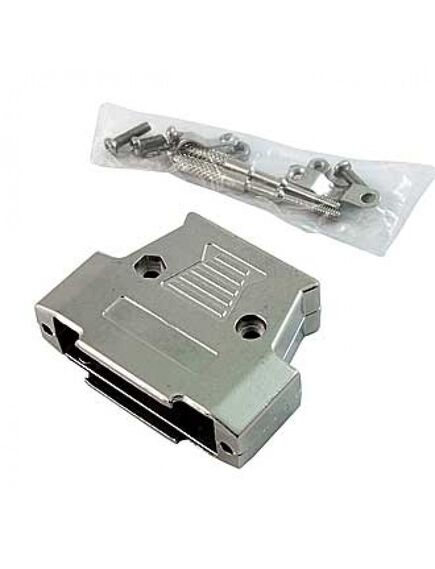 DSUB METAL CASE (DM-25), корпус к разъему d-sub металлический кожух, серебристый